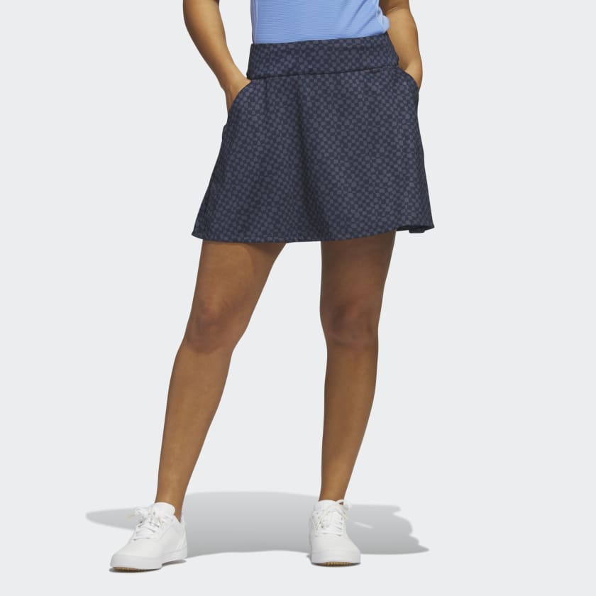 Adidas Skort Imprimé Golf En Tissu Recyclé Confort Premium Durable