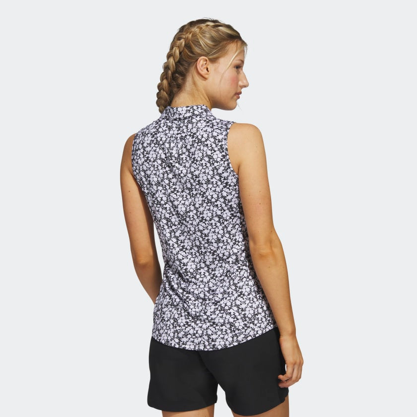 Adidas Ultimate 365 Polo Sans Manches Imprimé Pour Femme Élégant