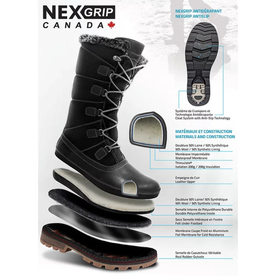 NexGrip Boot Crampons Ice Channel 2.0 Winter Performance Elite