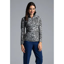 CHANDAIL IBKUL ROMINA MANCHES LONGUES MOCK ZIP