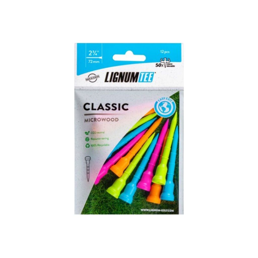 Tee Golf Lignum Tee Classic Pour Distance Et Précision Premium