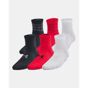 KIDS' UA ESSENTIAL QUARTER SOCKS 6-PACK