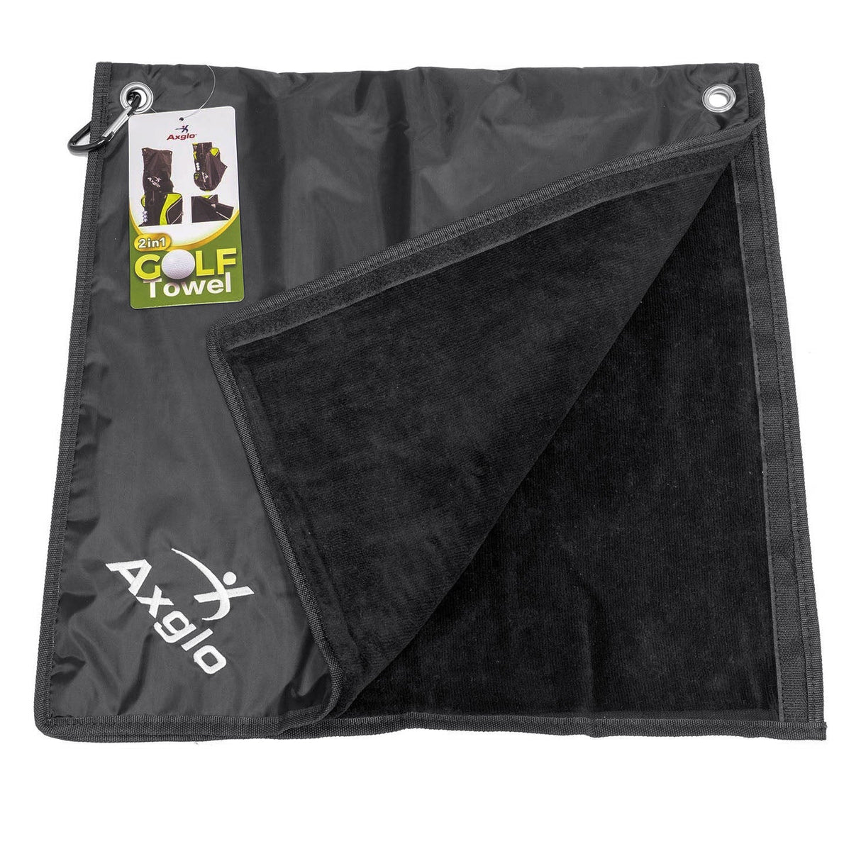 AXGLO 2-in-1 Hood Towel Bag Cover and Absorbent Cotton Towel