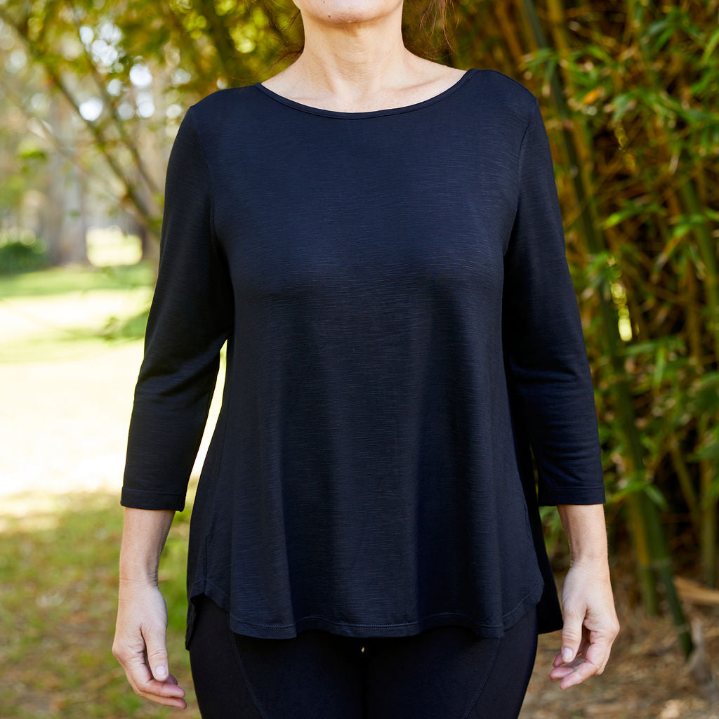 CHANDAIL SWING V NECK 3/4 BAMBOO