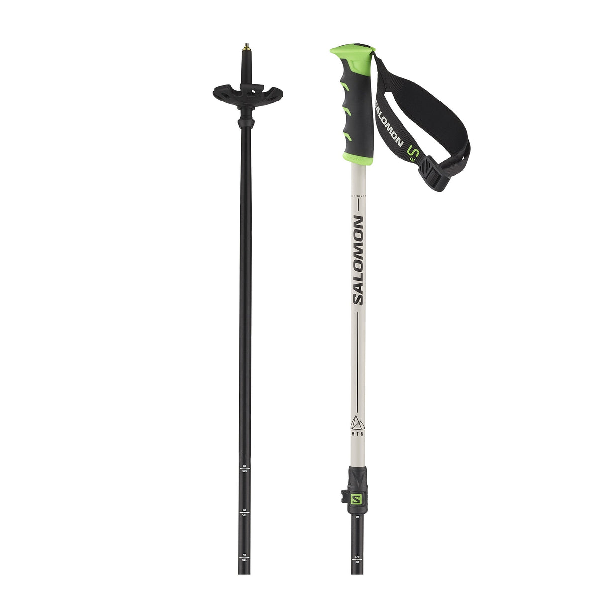 Salomon MTN ALU S3 Adjustable Pole 100 to 135 cm for Freeride