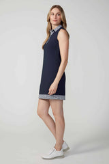 ROBE SWING CONTROL SANS MANCHES NECK DRESS