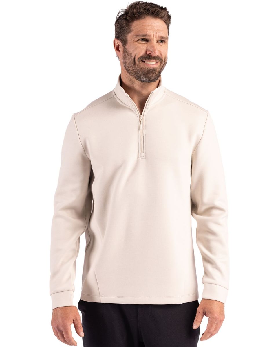 CLIQUE HAVEN RECYCLED MENS QUARTER ZIP SWEATSHIRT HOMME