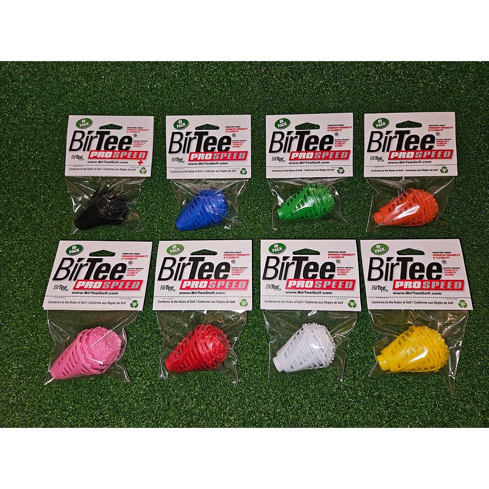 BirTee Pro Speed Pack 8 Tees Golf Various Sizes For Training