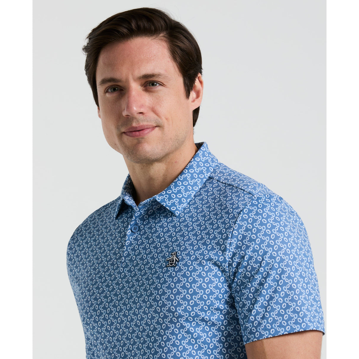 Polo Original Penguin Golf Polo Allover Lifesaver Print Breathable