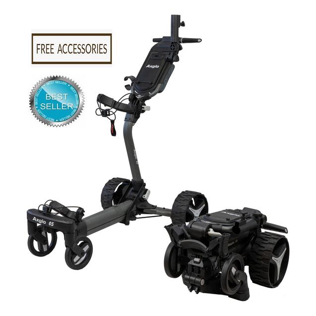 AXGLO E5 FOLLOW ME + REMOTE BLACK ELECTRIC CART