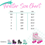 ROLLER DERBY FIRESTAR GIRL 4-WHEEL SKATES