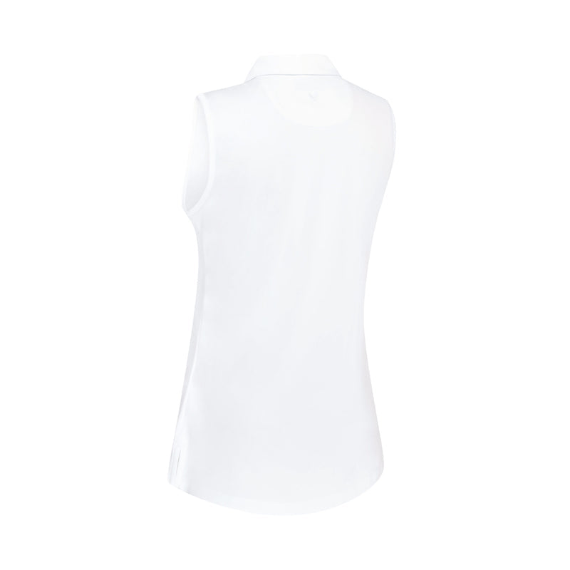 Callaway Women's Sleeveless Tournament Polo Shirt Elegant Golf Tank Top