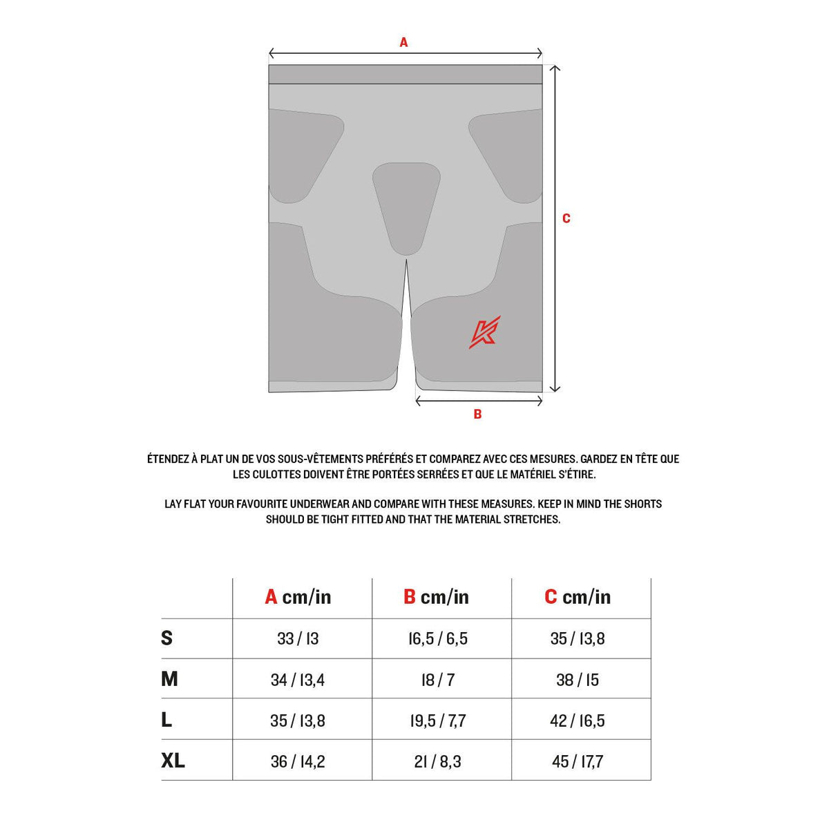 SHORTS DE PROTECTION POUR FEMME AK5  KNAPPER