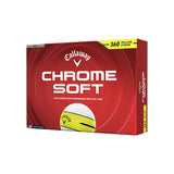CALLAWAY CHROME SOFT BALL 26 YELLOW STRIPE 360