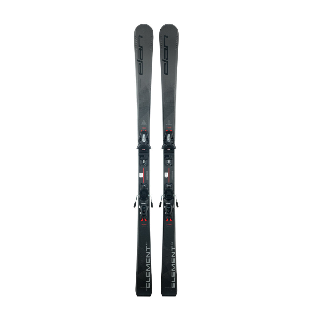Elan Ski Element 74 Noir Léger Avec Fixations EL10 Performance
