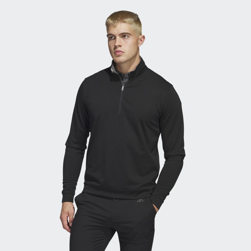 Adidas Elevate Golf Sweatshirt, Stretchable, Made from Recycled Materials