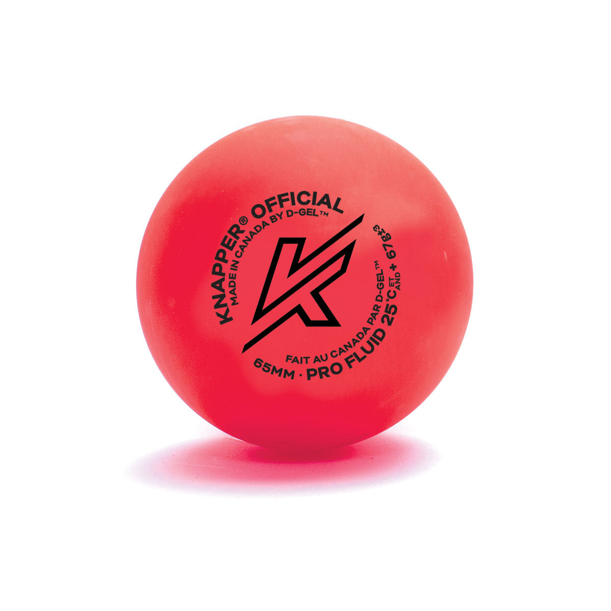AK PRO Knapper Red Pro Fluid Ball for Dek Hockey and Precision