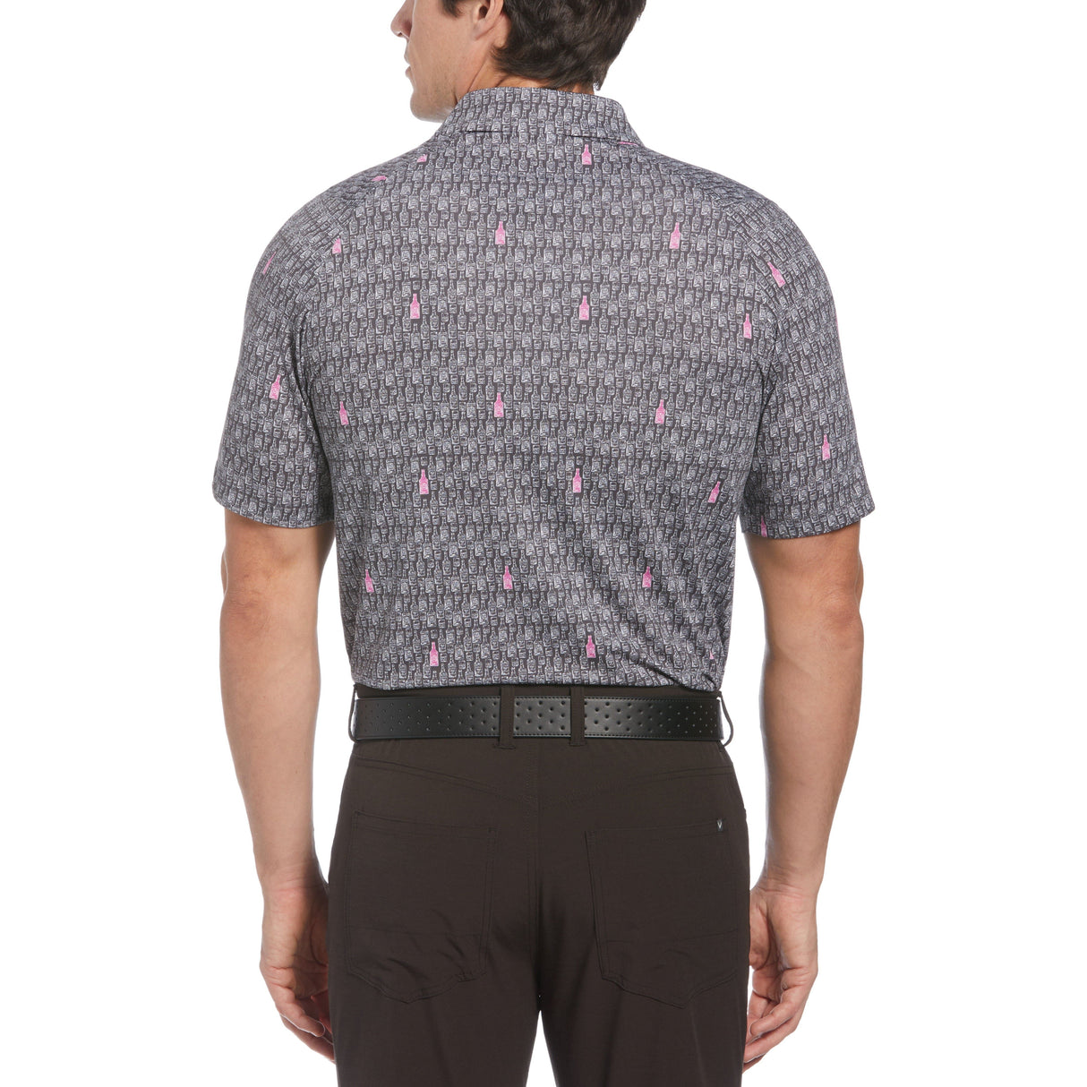 Callaway Polo All Over Scotch Lightweight Durable Recycled Polyester Fabric