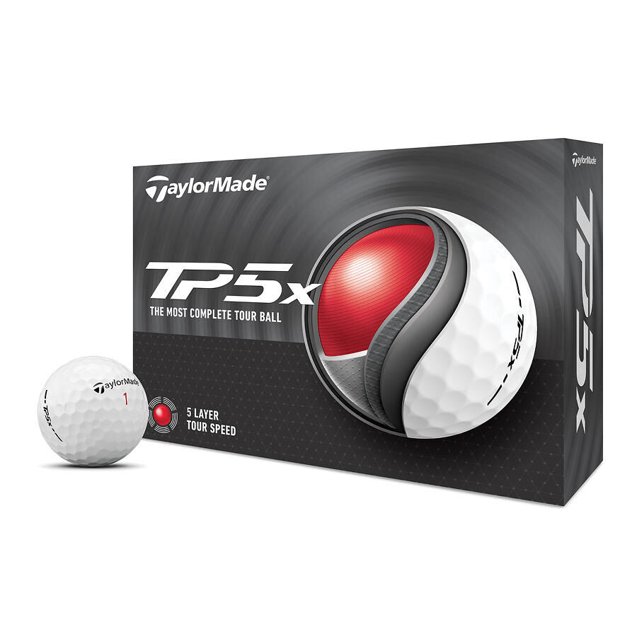 TaylorMade TP5X Balle Tour à 5 Couches Blanche TM24 Performance
