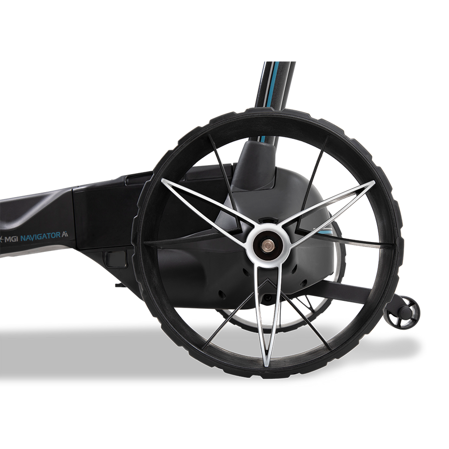 MGI Navigator AI GPS Plus Electric Trolley and Control Joystick