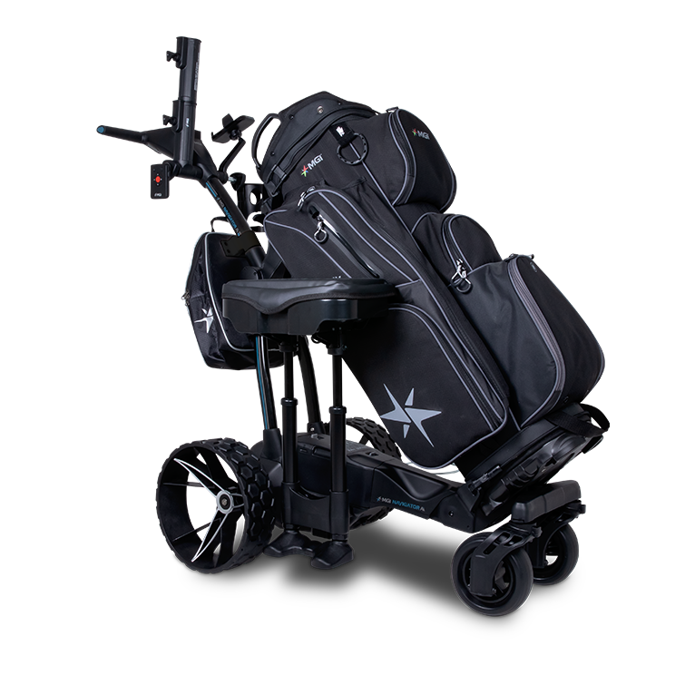 CHARIOT ELECTRIQUE MGI NAVIGATOR AI GPS ET MANETTE DE CONTROL