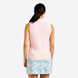 FERGIE MOCK SLEEVELESS POLO SHIRT FOR WOMEN