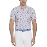 Original Penguin Polo Golf Pete's Travel Tags Imprimé All Over Élégant Et Confort