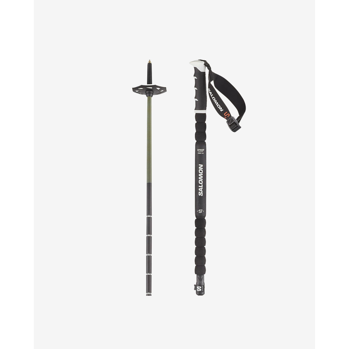 Salomon Steep Vario S3 Noir Bâtons de Ski Performance Élégante