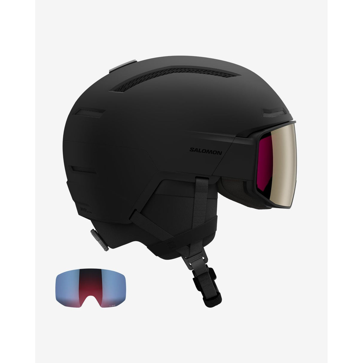 SALOMON DRIVER PRIME SIGMA PLUS MIPS BLACK GOLD MAGNETIC HELMET