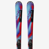 SKI SALOMON TWIN TIPS QST SPARK MEDIUM JR AND J2 BINDINGS
