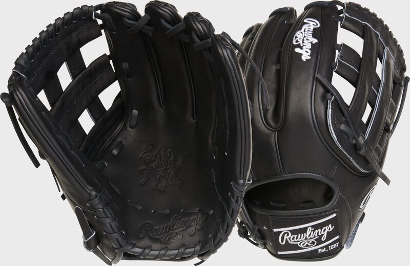 GANT RAWLINGS HEART OF THE HIDE 12.75'' OUTFIELD BLACK/PINK