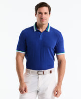 POLO PENGUIN Performance Ribbed Blocking Terry Golf Polo