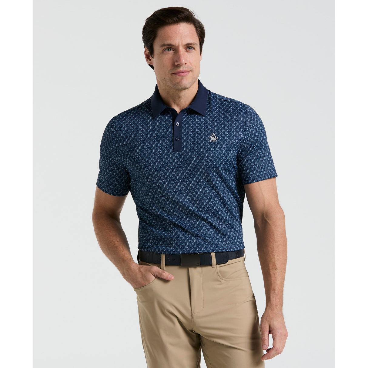Original Penguin Pete's Tee Time Polo Shirt Lightweight Stretch Knit
