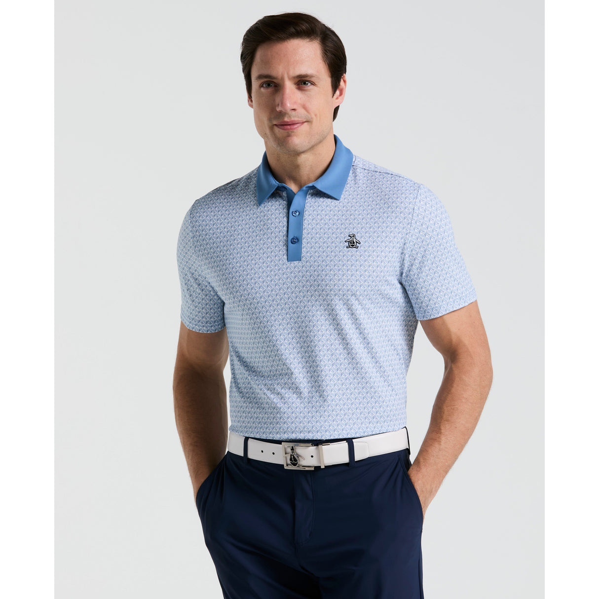 Original Penguin Pete's Tee Time Polo Shirt Lightweight Stretch Knit