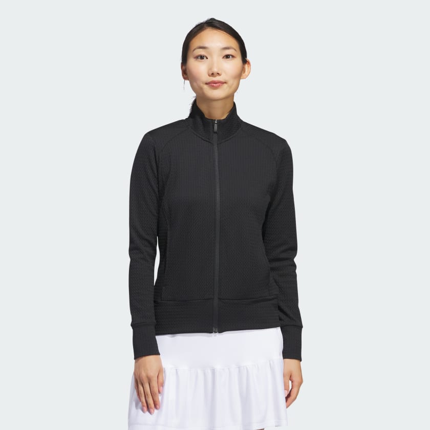 Adidas Ultimate 365 Women's Lightweight Textured Jacket with Zip Pockets and Comfort
