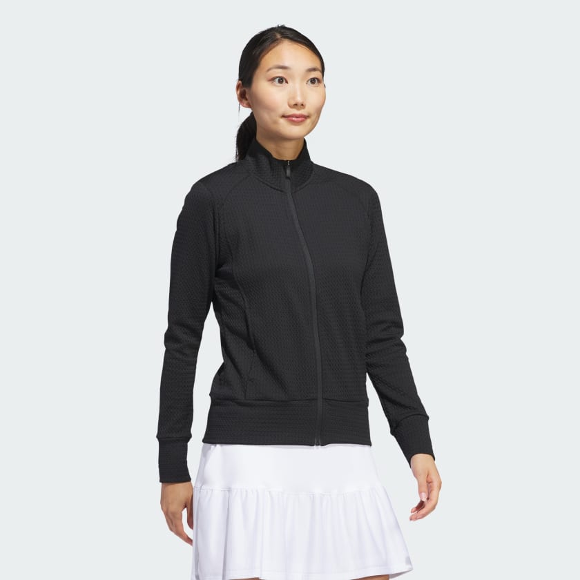 Adidas Ultimate 365 Women's Lightweight Textured Jacket with Zip Pockets and Comfort
