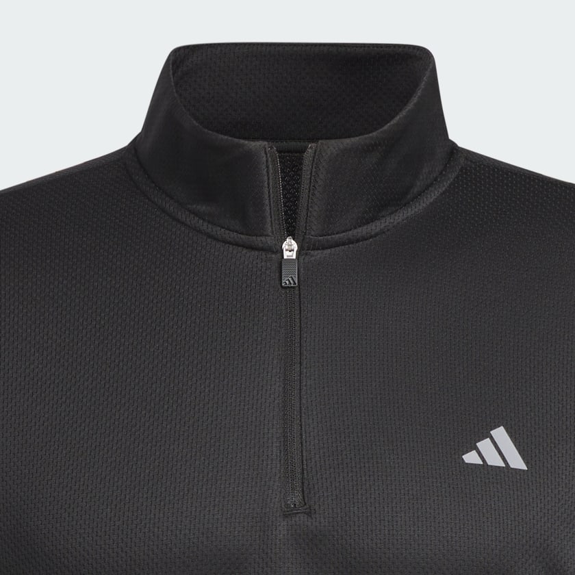 ADIDAS TEXTURED Q-ZIP SWEATER