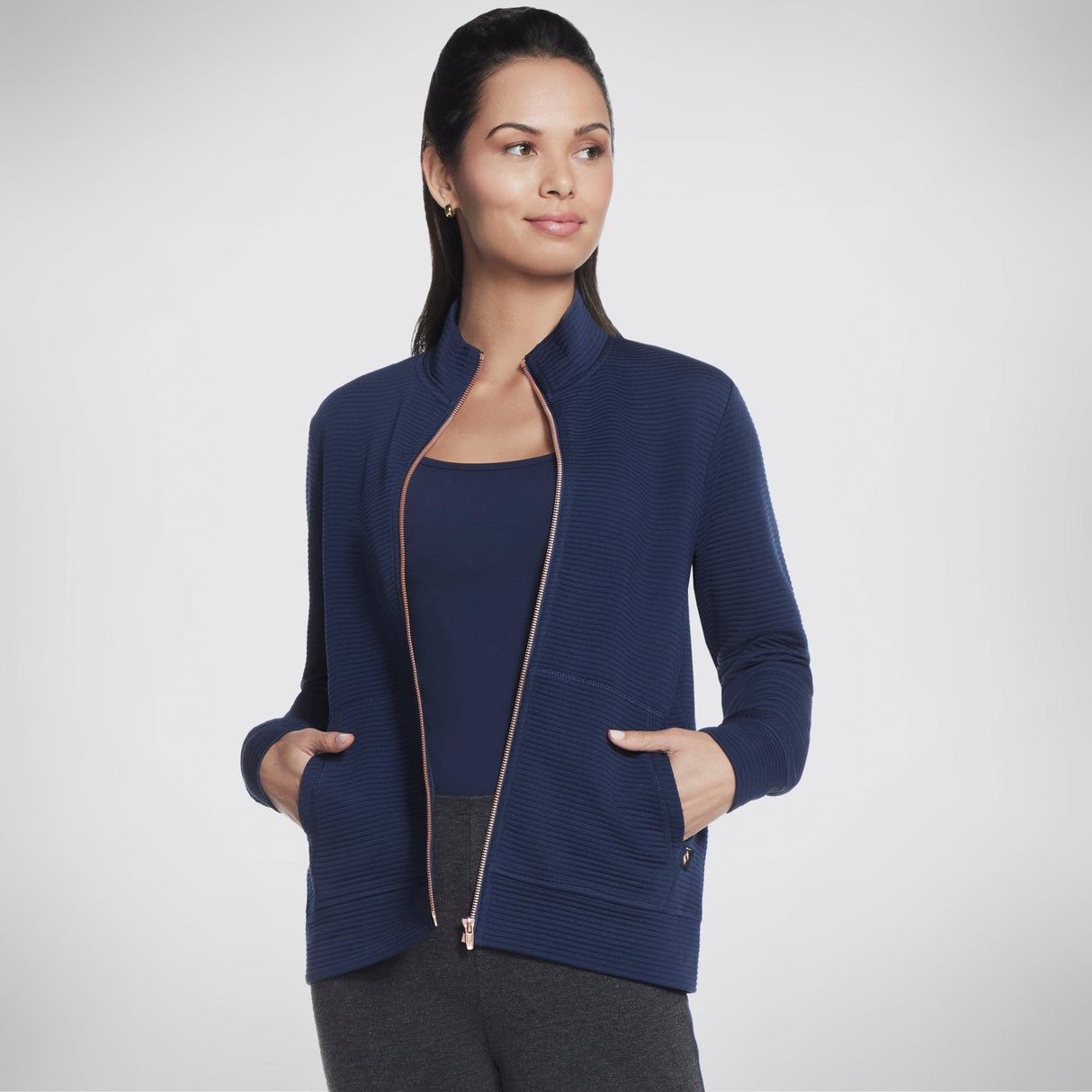 WOMEN'S SKECHERS THE GOWALK HOODLESS HOODIE JACKET
