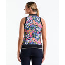 PENGUIN WOMEN'S SKETCH FLORAL SLEEVELESS POLO
