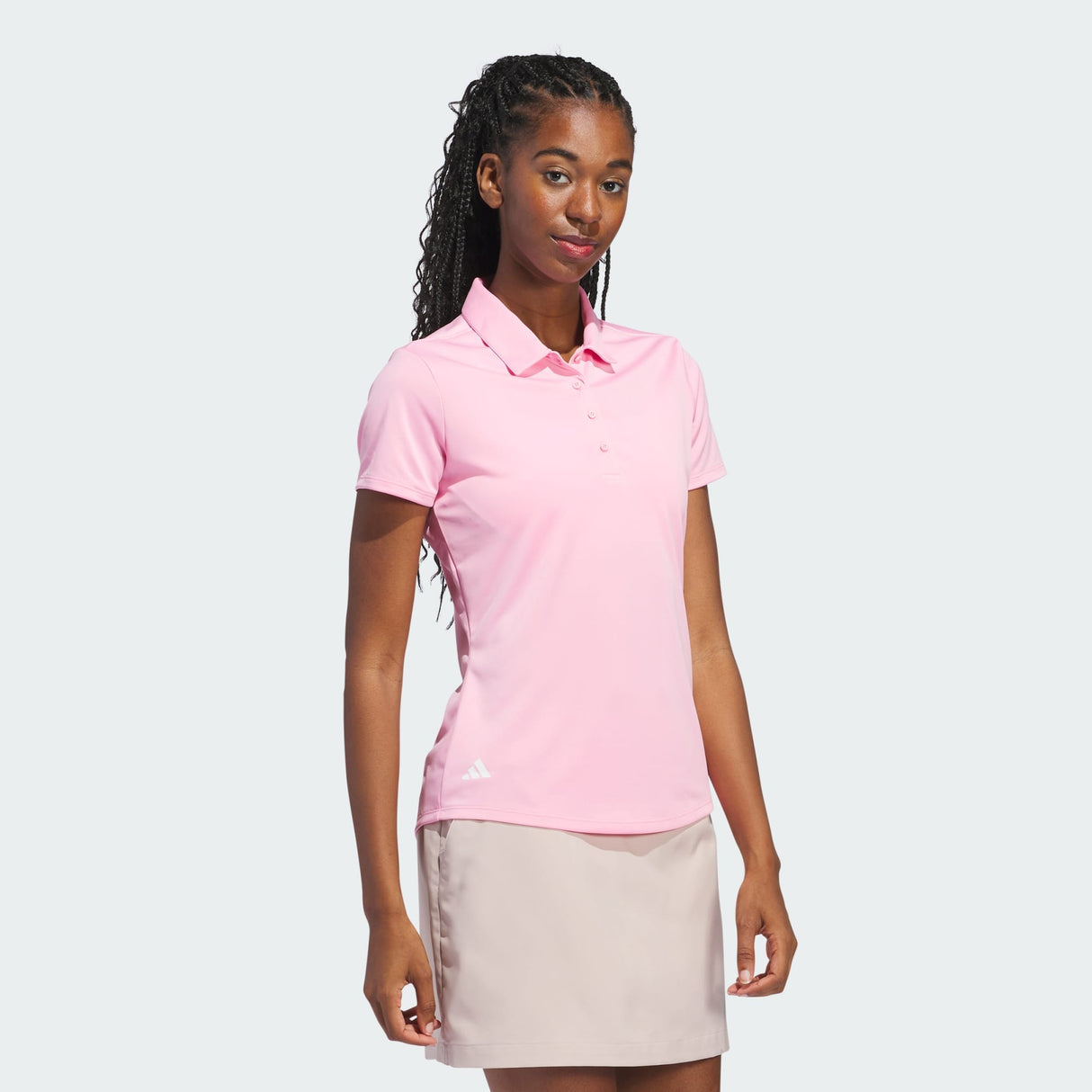 ADIDAS PERFORMANCE WOMEN'S SOLID SHORT SLEEVE POLO SHIRT
