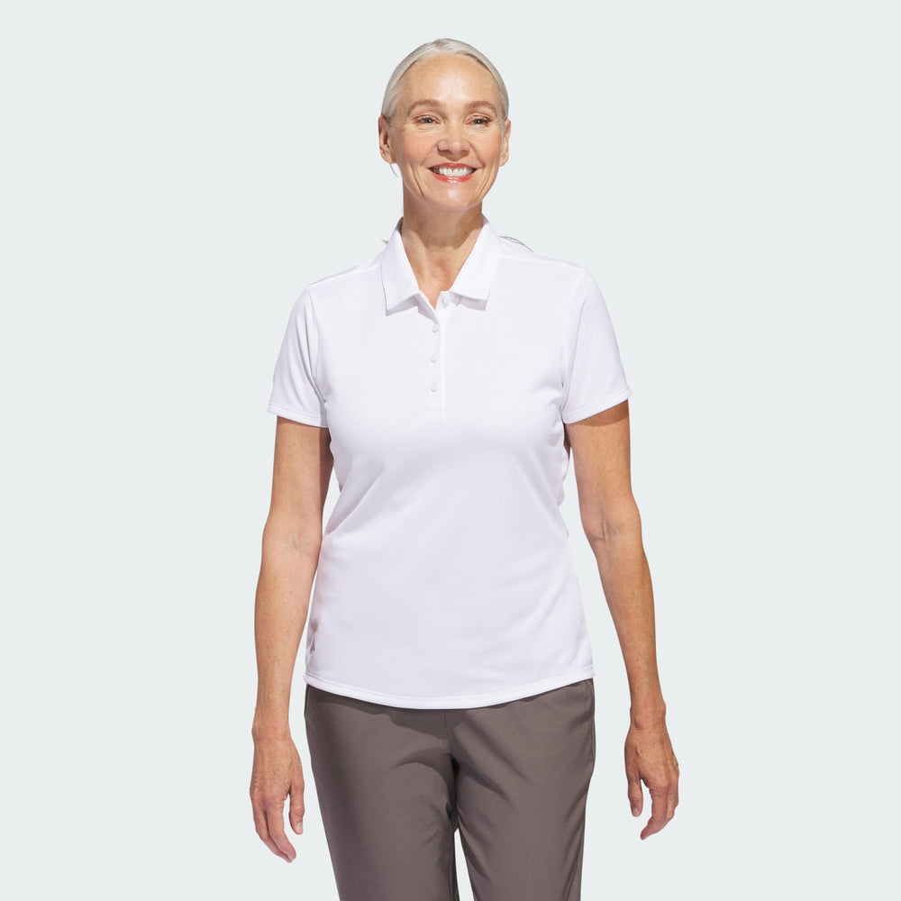 POLO ADIDAS PERFORMANCE SOLID MANCHES COURTES FEMME