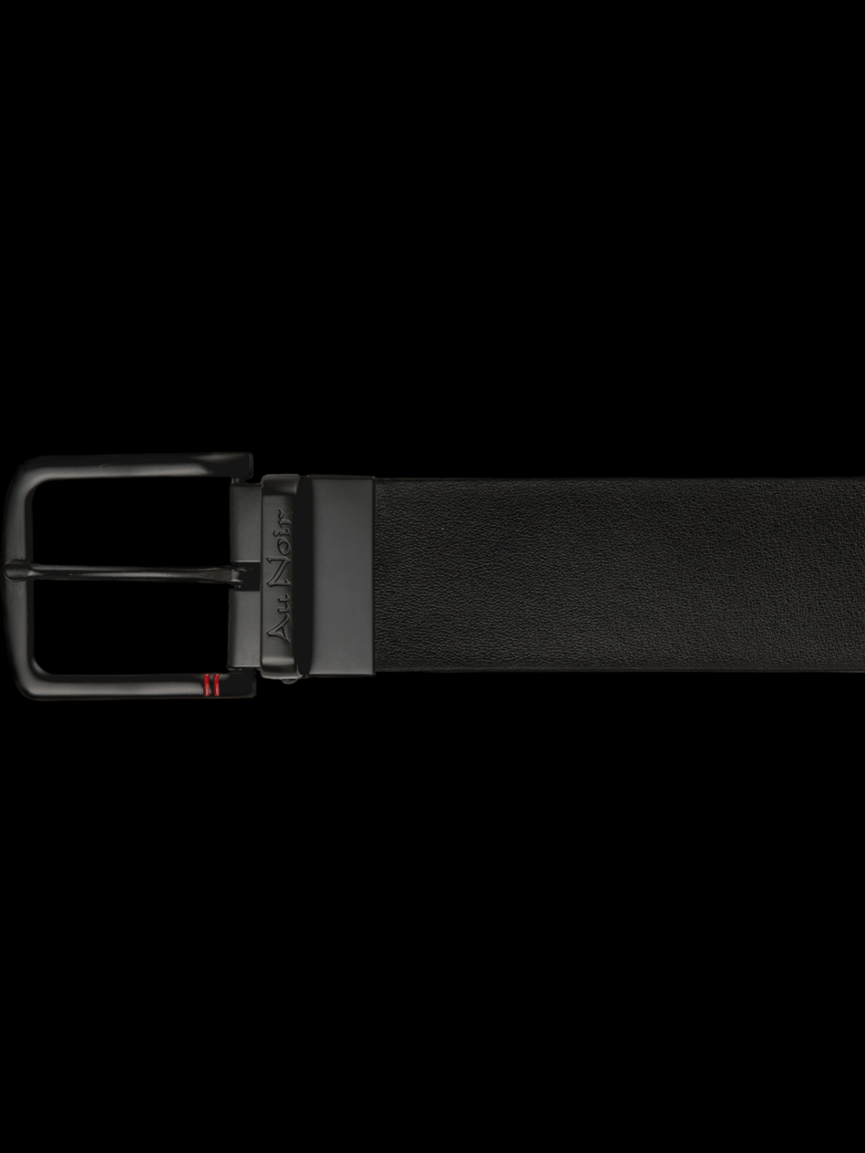 CEINTURE AU NOIR STRAUSS REVERSIBLE 40MM
