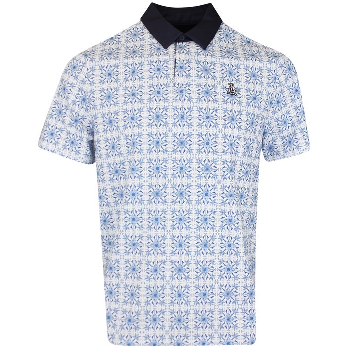 Original Penguin Pete's Cocktail Windowpane Performance Polo Shirt