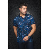 Men's Caballero Performance Black Polo Shirt - Premium Comfort, Slim Fit