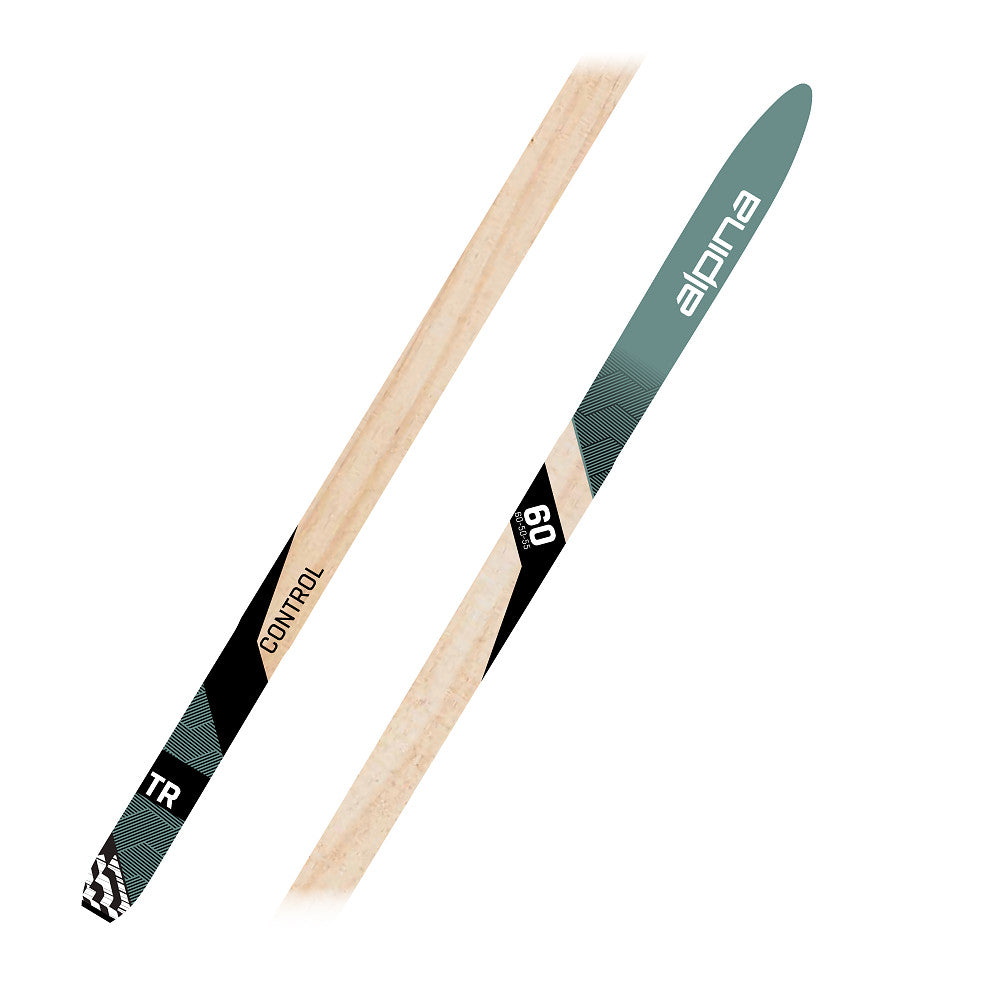 Alpina Control 60 Cross-Country Skis, Scale Style, with Tour Auto Binding, Steel Edge, Three-Quarter Length