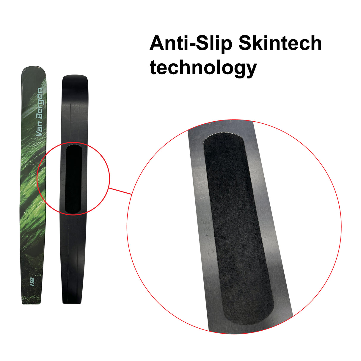 Van Bergen Universal Ski Snowshoe With Binding For Powder Snow