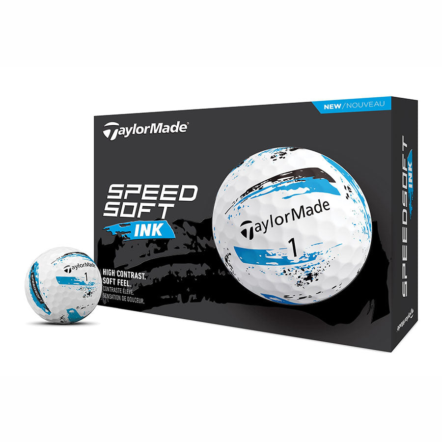 TaylorMade SpeedSoft TM24 Bleu Balle de Golf - Toucher Exceptionnel et Longue Distance