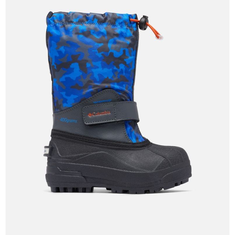 Columbia Youth Powderbug Forty Boot Print Grip And Warmth