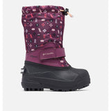 Columbia Youth Powderbug Forty Boot Print Grip And Warmth