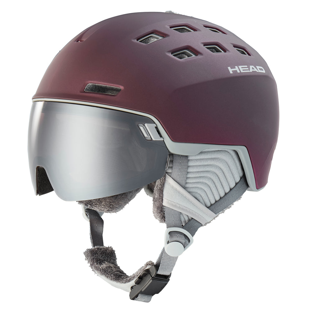 HEAD Rachel 5K Ski Helmet Integrated Visor For Fast Descents